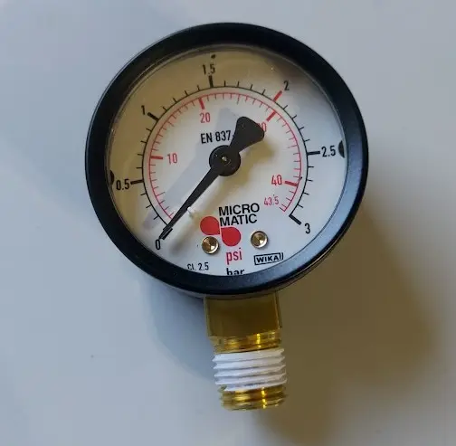 [MM 345006-2-NPT] Manomètre 0-3/2bar ¼ NPT